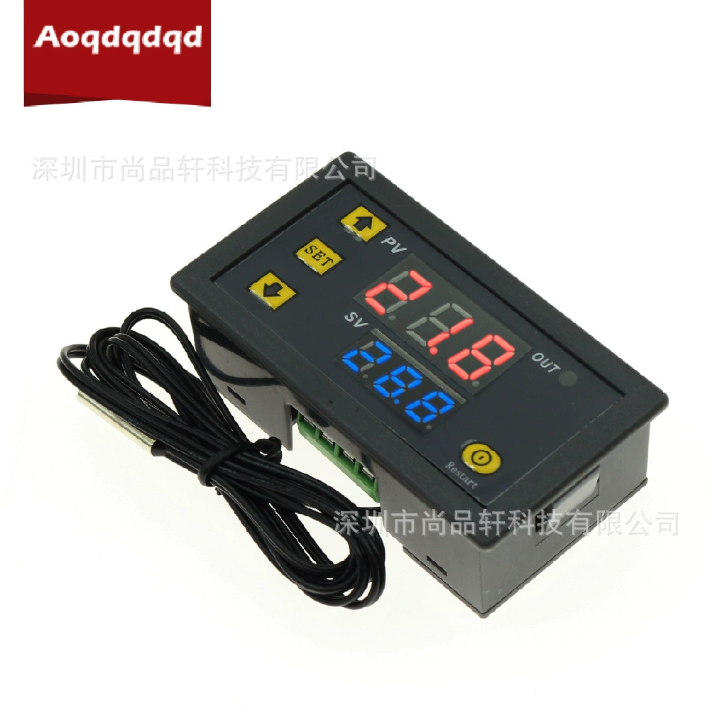 W3230 красный и синий двойной дисплей регулятор температуры цифровой дисплей термостат модуль переключателя контроля температуры 12 В 24 В 220 В