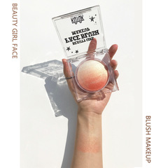 KQTQK Kuku Korean Society Blush Highlight All-in-one Palette Baked Egg Nude Makeup Natural Gradient Blush Eyeshadow Dual Use