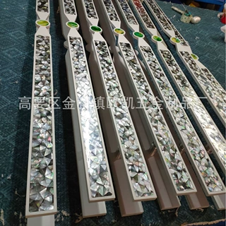 欧凯五金工厂定制玻璃门拉手不锈钢大门把手新中式简约轻奢入户门