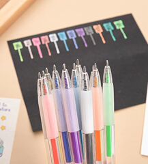 12 Colors 3D Stereo Jelly Pens Color Gel Pens Candy Color Painting Pens Creative Cute Press Account Pens Wholesale