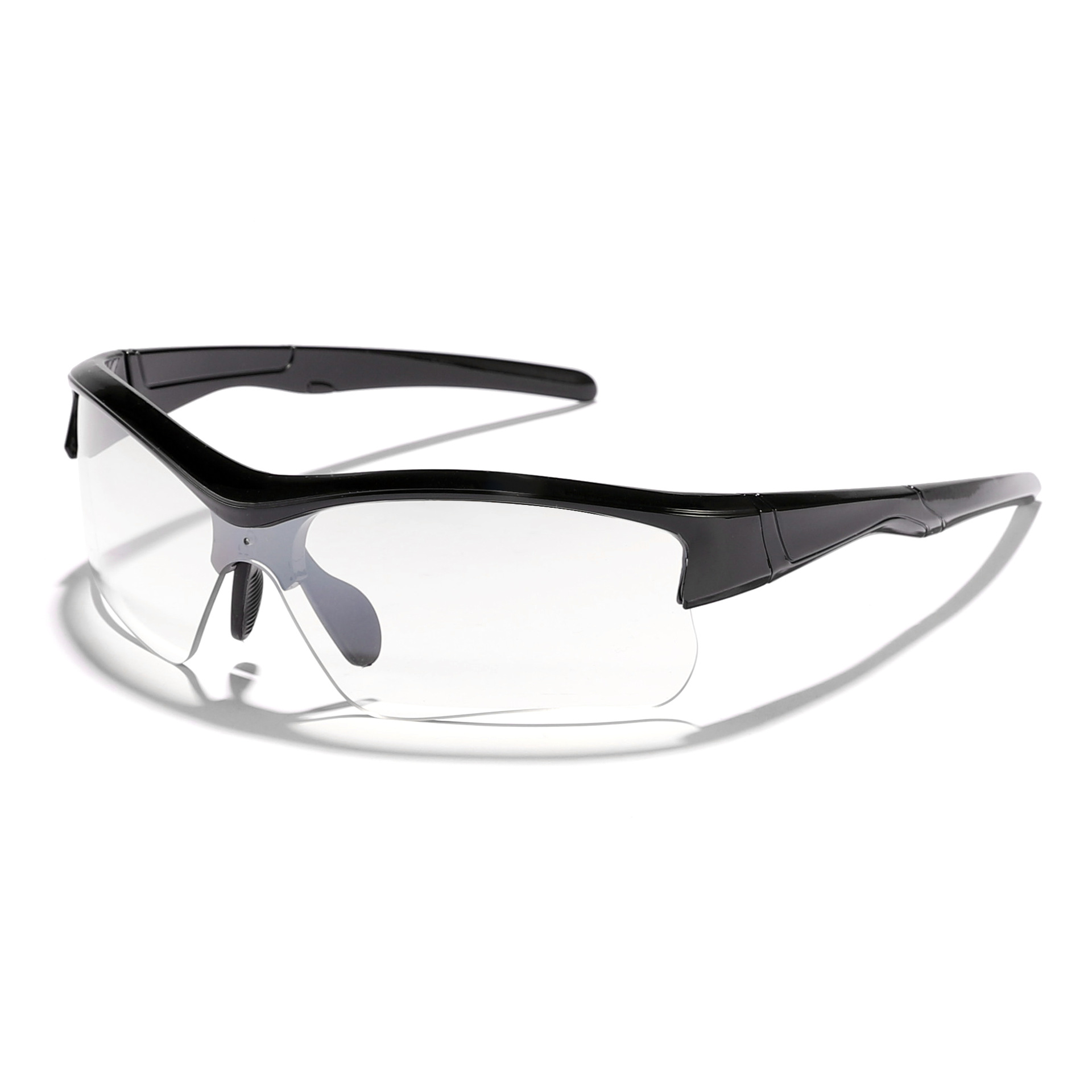 Gafas a prueba de viento de ciclismo al aire libre de colores de medio marco para niños, gafas de sol de sombra de hip-hop personalizadas para niños y niñas