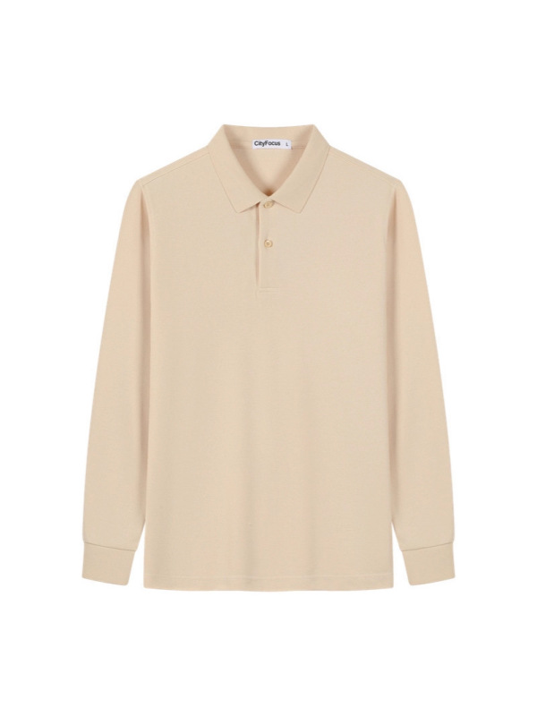 长袖polo衫男女休闲纯色翻领polo衫企业文化商务工作服定制logo|undefined