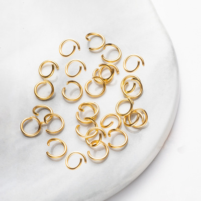 Yiwu goods in stock Supplying wholesale manual diy Accessories electroplate Opening . Connecting ring Jewelry parts
