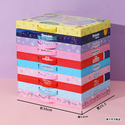 Children's Day Gift Cartoon Cheap Stationery Set Gift Box Baby Festival Gift Kindergarten Graduation Return Gift 