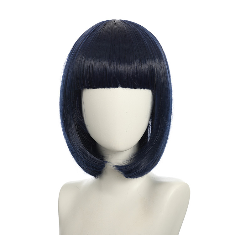 Femmes Style Simple Fête Rue Déguisements Fil Haute Température Bangs Cheveux Courts Et Droits Perruques display picture 2