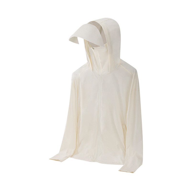 大きなつばと帽子の氷の糸の日焼け止めの服の女性の夏の涼しさのupf50 + 日焼け止めの服の薄い金の外出のカジュアルなコートの男性|undefined