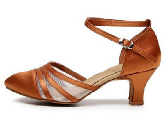 Zapatos de baile latinos verdaderos zapatos de baile modernos de tacones altos de baile de baile de baile de baile suave un cabello