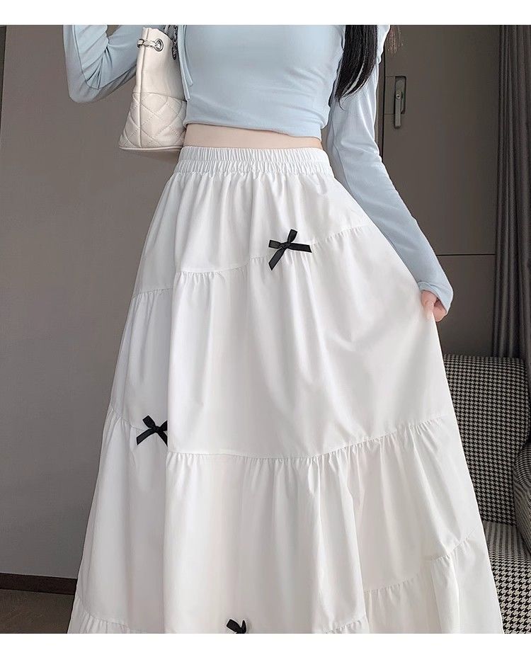 Sweet White Layered Cake Skirt