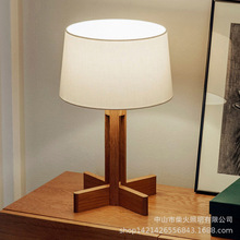 日式落地燈北歐創意個性設計師客廳卧室樣板房酒店民宿實木落地燈