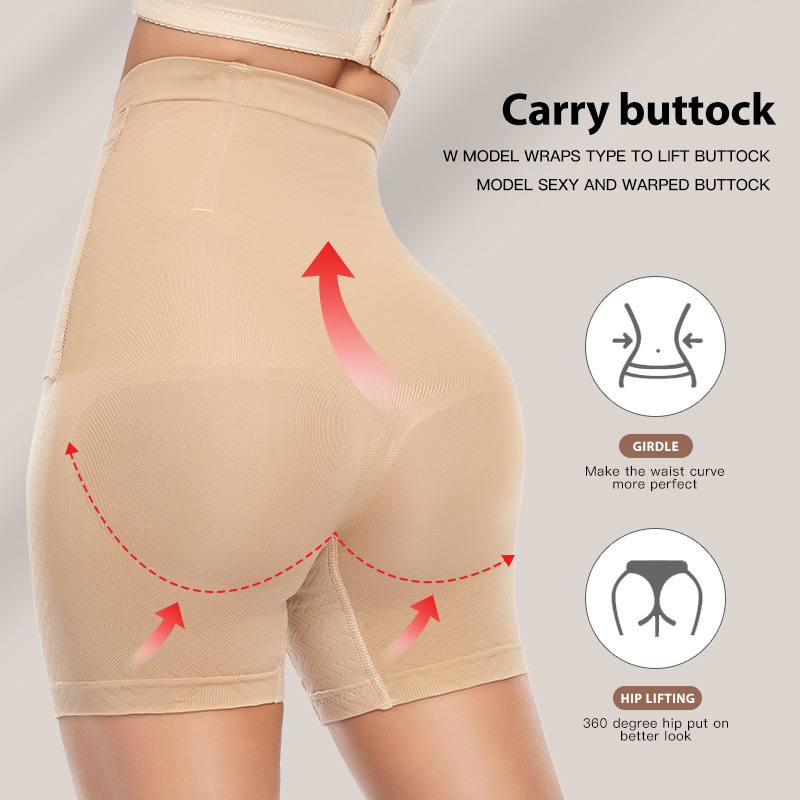 Cintura alta vientre que forma los pantalones de las mujeres postparto cintura corsé cadera levantando cuerpo que forma los pantalones sin costuras más tamaño boxeador corsé apretado cuerpo que forma la ropa