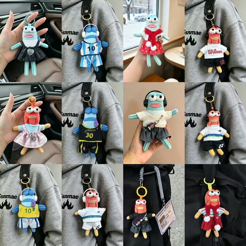 Funny Fish-Themed Outfits for Spongebob's Neighbor, Suitable for Various New Doll Clothing Sets, Recommended for Everyday Wear Funny Fish-Themed Outfits for Spongebob's Neighbor, Suitable for Various New Doll Clothing Sets, Recommended for Everyday Wear