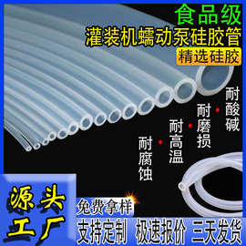 食品级高回弹蠕动泵硅胶管 耐磨无异味透明硅胶管24#35#泵管齐全