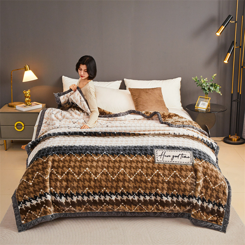 2024 nueva manta raschel gruesa