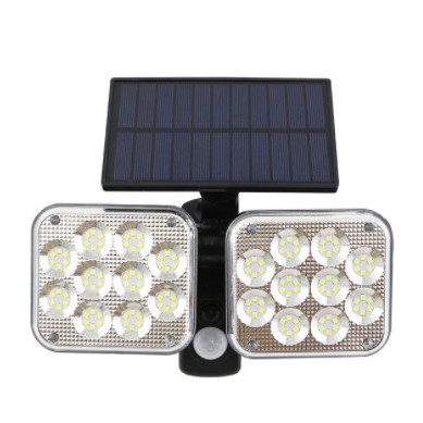 LED户外感应太阳能灯人体遥控投光灯 分体太阳灯能路灯庭院防水