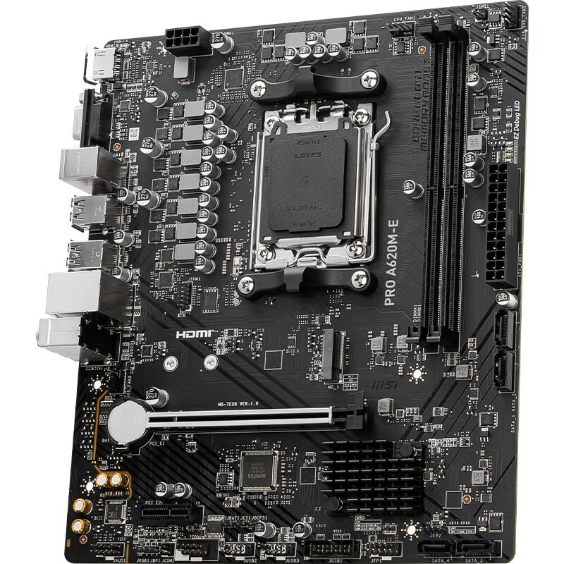 Материнская плата для AMD MSI Pro A620M-E AM5, поддержка серий 7000