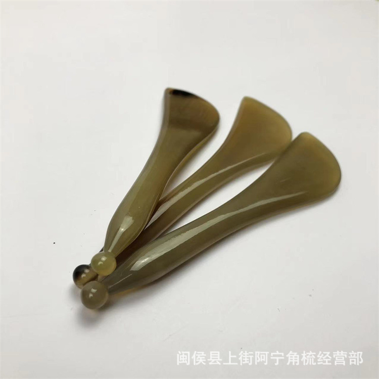 Horn Gua Sha Acupoint Massage Stick 12cm Tendon Plucking Tool for Eye and Body Care key features
