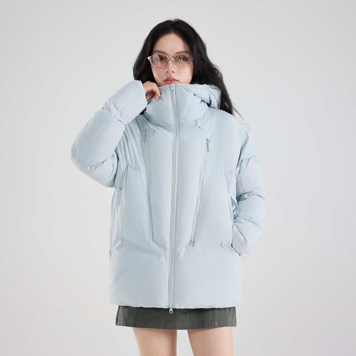 Outdoor Commuting Polyimide Tech Cotton Jacket for Men and Women, Hooded, Thickened, Windproof, Warm, Fashionable Puffer Jacket