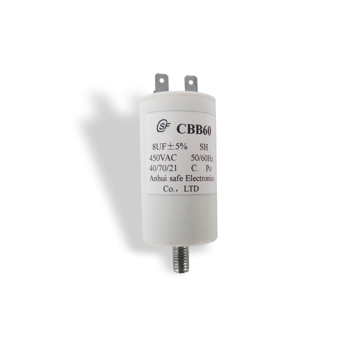 赛福牌圆柱形运转电容器cbb608uf450v水泵电机启动电容器电机专用