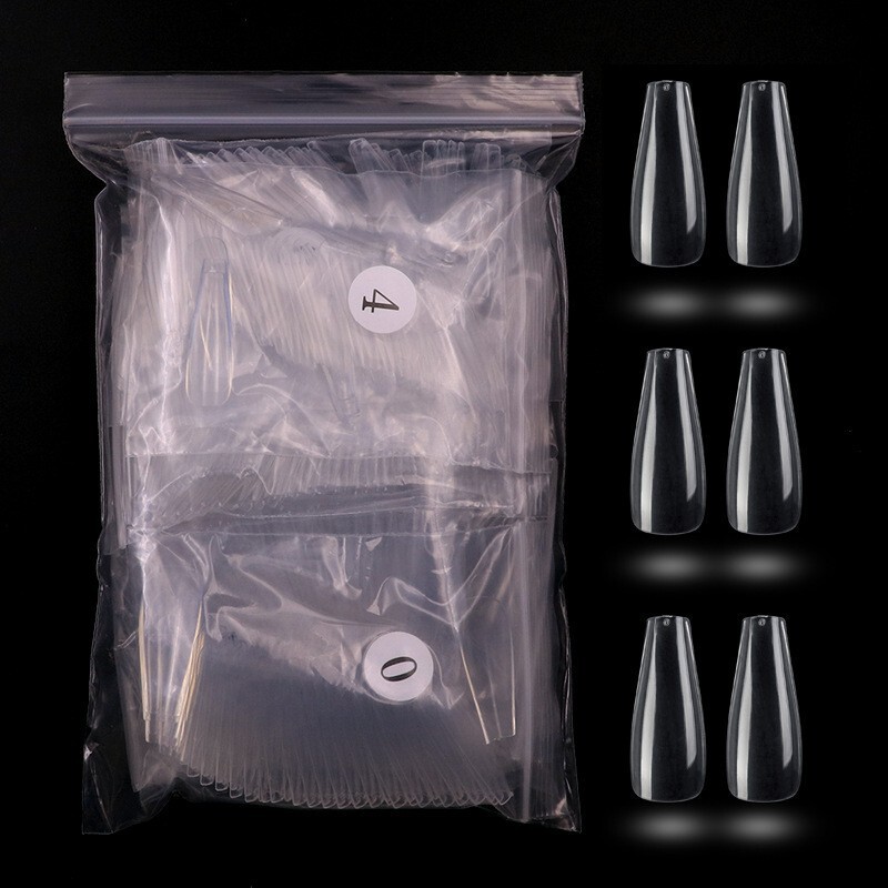 500 Pieces of Solid Color Long Ballet T-Shaped Wearable Fake Nails Coffin Nails Armor Pieces Fakenail Foreign Trade Cross-Border 500 Pieces of Solid Color Long Ballet T-Shaped Wearable Fake Nails Coffin Nails Armor Pieces Fakenail Foreign Trade Cross-Border