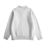 2026秋季新款提花圆领加厚宽松男式腈纶毛线针织衫青少年运动风格，男装针织衫/毛衣，星座614