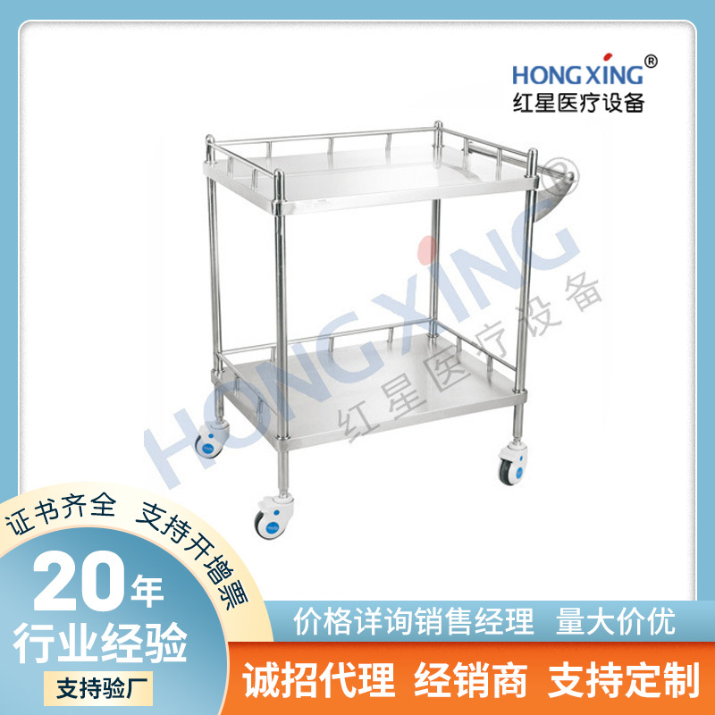 一件代发加厚不锈钢仪器车护士器械送药车升级美容院工具车手推车