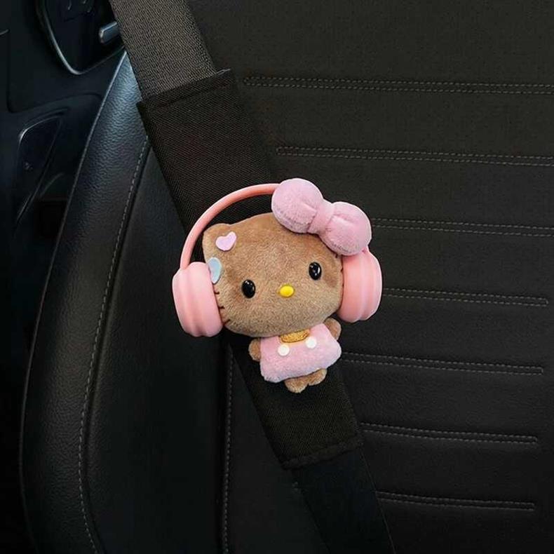 Car Seat Belt Shoulder Pads for Women, Cute and Soft, Anti-Neck Strangulation, Couple's Car Protection and Decorative Covers