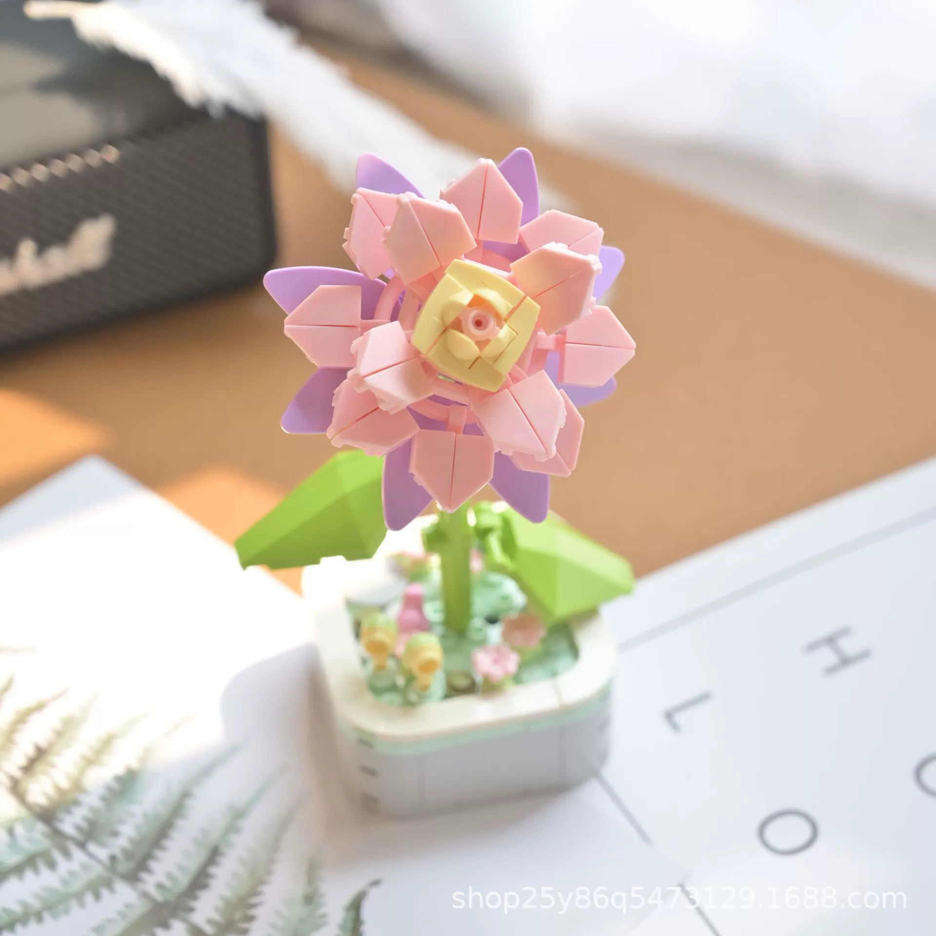 Building Set (Lego) Flower Constructor — Sunflower & Floral Models, Giftable Kits