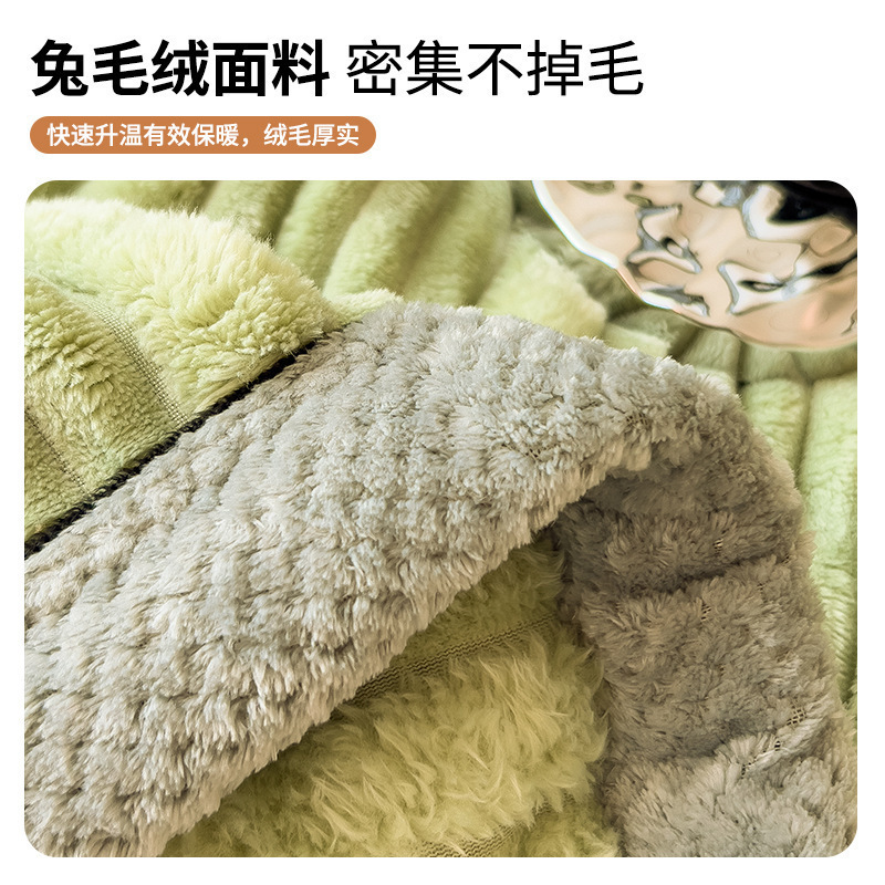 TEMU transfronterizo invierno amazónico mantas de peluche de conejo mantas de peluche de coral siesta mantas de sofá mantas de aire acondicionado mantas gruesas