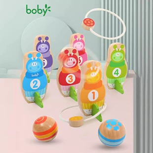 Деревянные кольца и боулинг игра для всей семьи