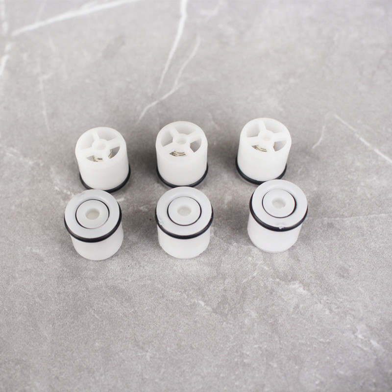 Plastic inner plug stop and return valve core, toilet one-way valve core, plastic check valve core with embedded spring check valve undefined