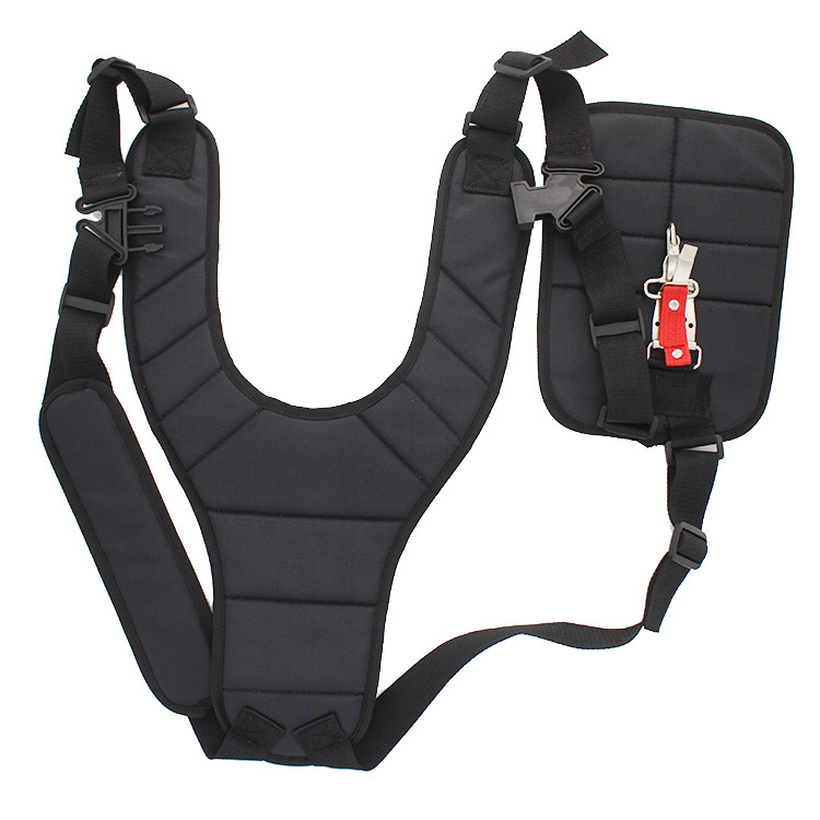 Garden trimmer double shoulder strap  Side hanging back carrying strap Garden trimmer double shoulder double row buckle strap 