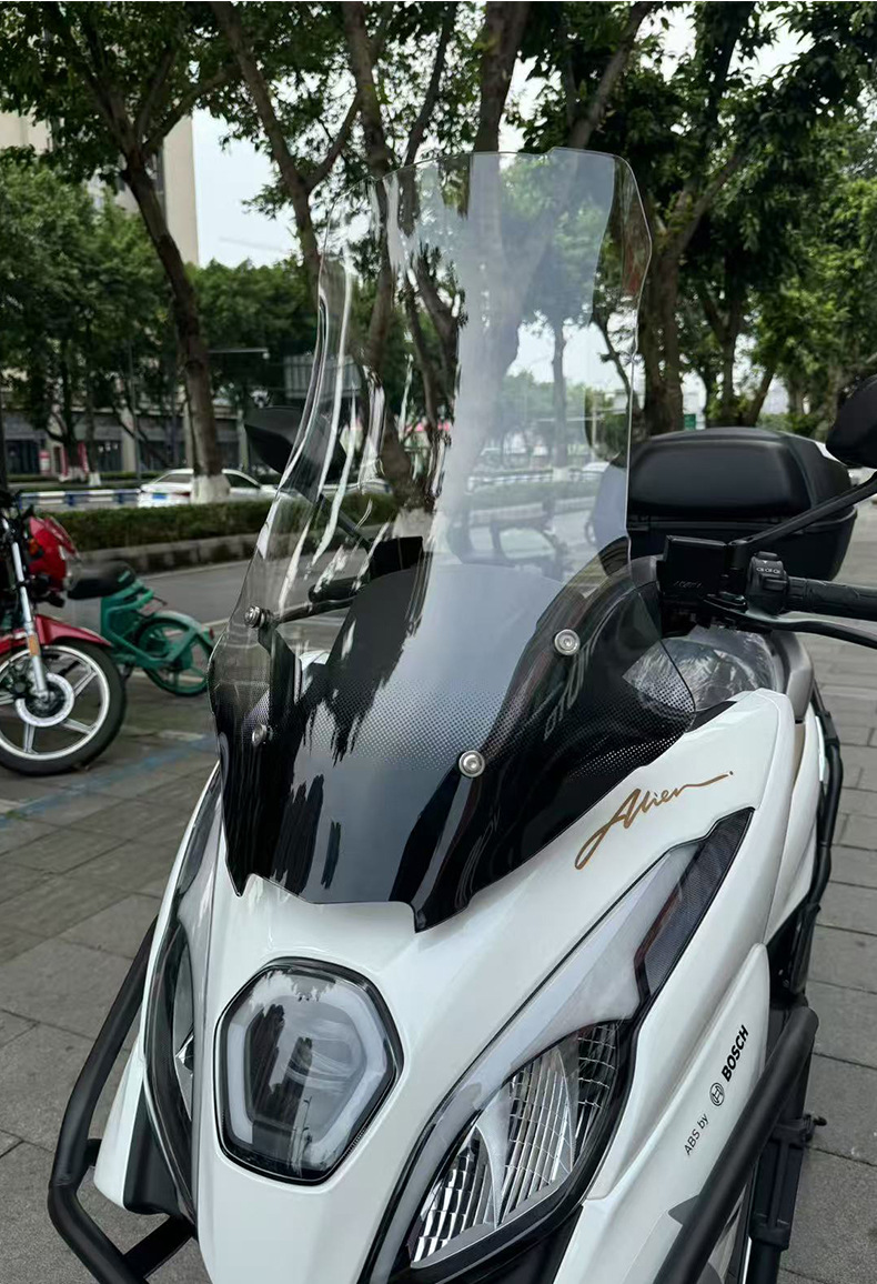 Suitable for Haojue Ufr150 Windshield Modification, Heightening and Widening of the Front Windshield Windshield Ufr150 Special Model