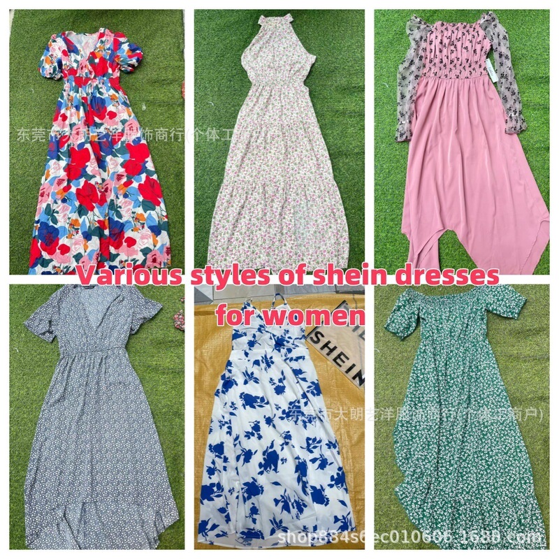 Summer mixed-size long dresses, new Shein women's clothing, hot-selling wholesale assorted chiffon floral dresses on Amazon Summer mixed-size long dresses, new Shein women's clothing, hot-selling wholesale assorted chiffon floral dresses on Amazon