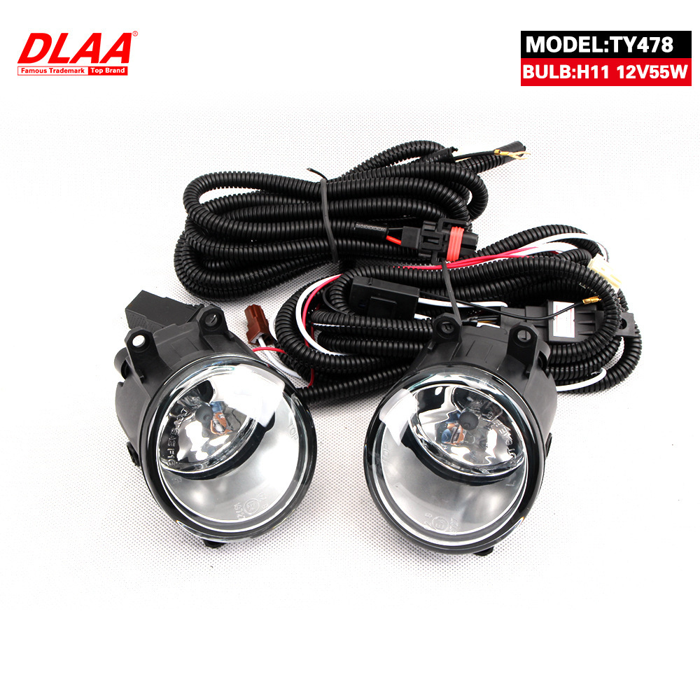 Aplicable a Toyota 10 - 15 años de luz corona delantera conjunto de lámpara de niebla de automóviles importados luces diurnas premium lámpara de barra