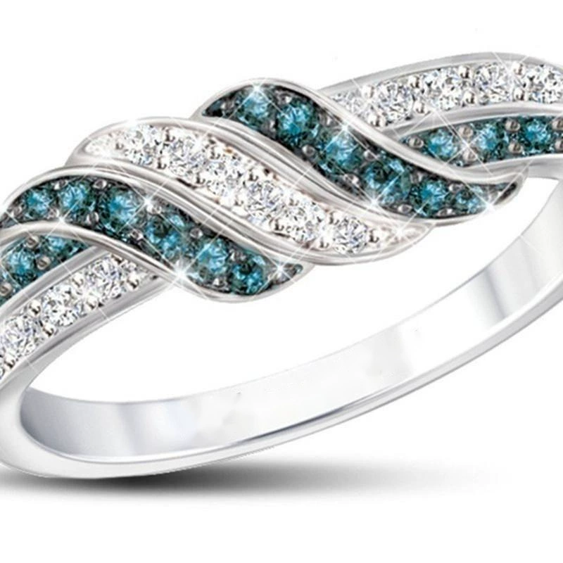 (Cross-border trading), sophisticated fashionable white sapphire ring, wish, with gem