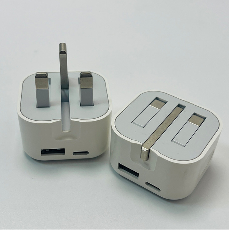 35WA+C 英国標準充電器デュアルポート高速充電ヘッド Apple Android 携帯電話 USB + PD 高速充電充電ヘッドに適しています|undefined