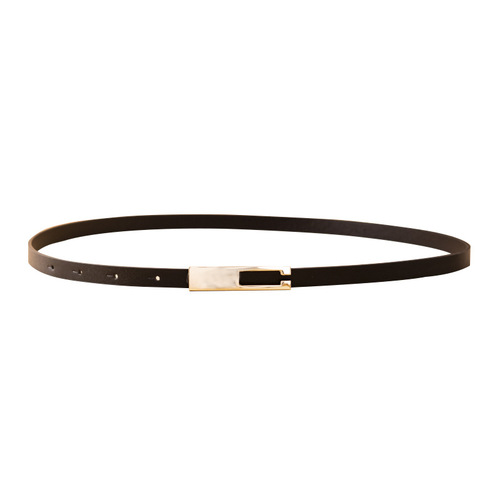 Small belt for women, slim fit pigskin pattern thin belt with Korean style smooth buckle decoration with skirt, sweater and shirt