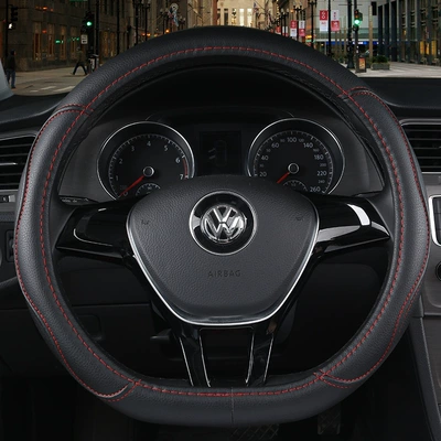 New Summer Breathable Leather Handlebar Steering wheel cover