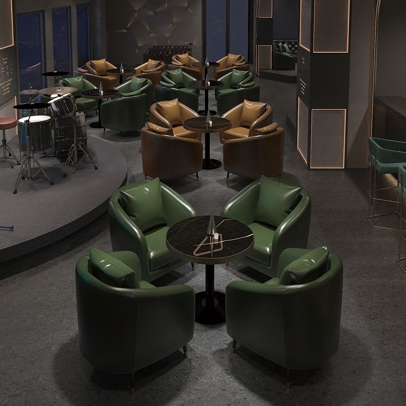 Industry sofa Vintage Style bar sofa commercial Western Restaurant Café Tea shop Tables and chairs combination