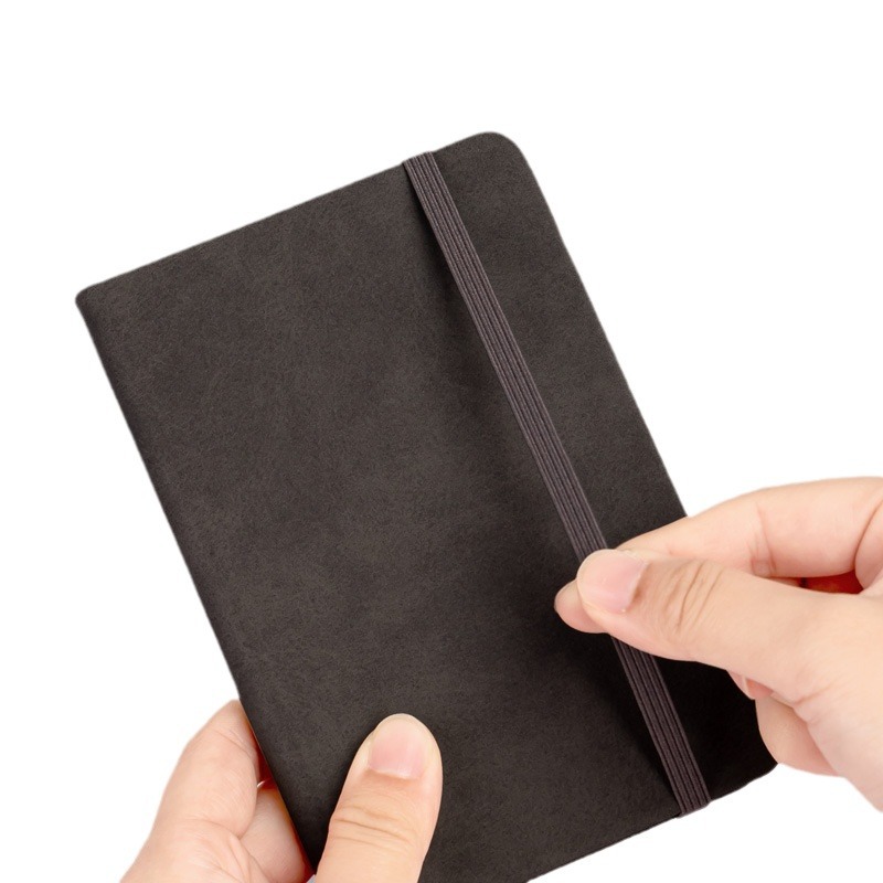 Deli BP118 cuaderno A6 Libreta de bolsillo pequeño cuaderno diario simple de negocios cinturón portátil