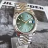 Mint green strips