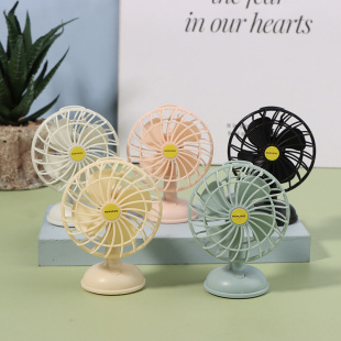 Dollhouse Simulation Mini Electric Fan Rechargeable Fan Scene Model Ornaments