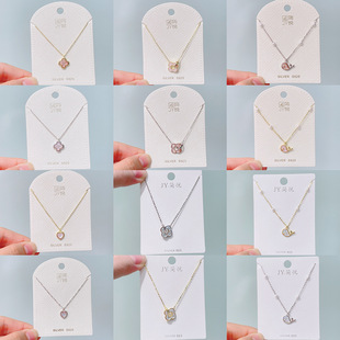 Jian Yue S925 Sterling Silver French Light Luxury High-Quality Mother-Of-Pearl Series Clavicle Chain Fashionable Personality Commuter Women's Necklace New