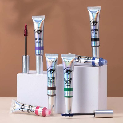 Albemarle colour Mascara suit Thick waterproof Lengthening Curl Lasting Halo Mascara Cross border Cosmetics