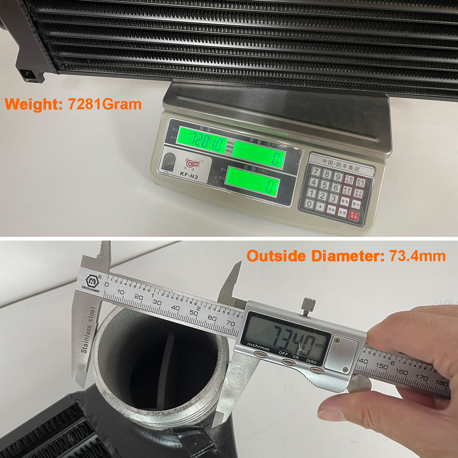 Car Modified Intercooler Suitable for Volkswagen Golf Mk7 Ea888 Gti Audi A3 S3 Intake Cooling