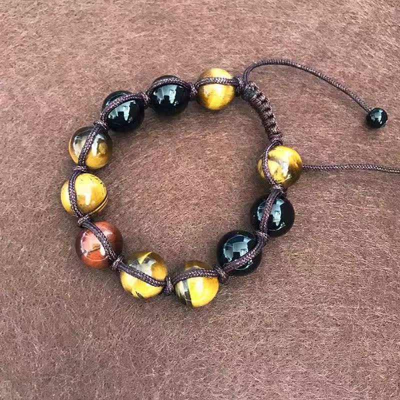 12mm red tiger eye hand knitting