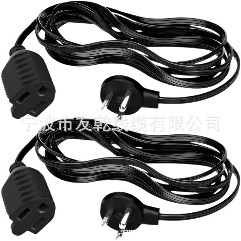 Elecan Flat Plug Extension Cord 2 Feet 2-Pack, Ultra-Thin Space-Saving Plug Design Elecan Flat Plug Extension Cord 2 Feet 2-Pack, Ultra-Thin Space-Saving Plug Design