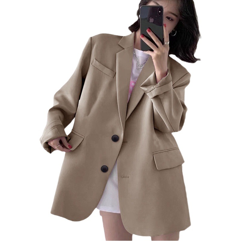 2026 Spring and Autumn Black Blazer for Women Korean Style British Fashion Internet Celebrity Design Suit Women's Fashion Elegant Look