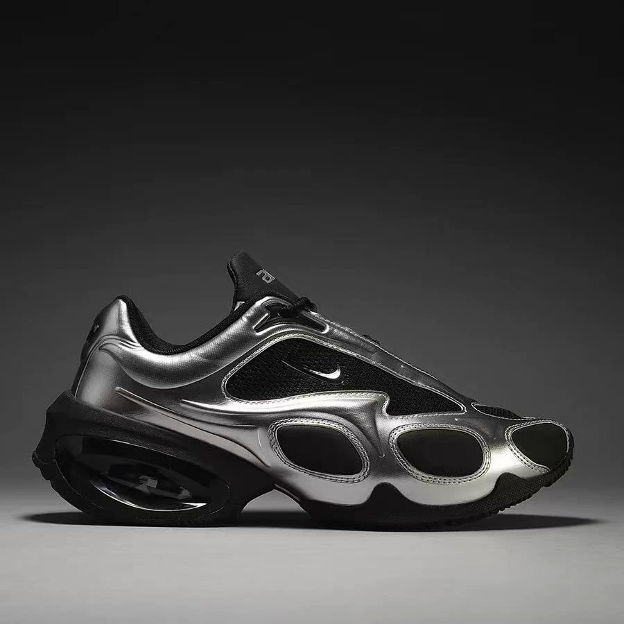 Air Max Muse Silver Black Liquid Silver Zheng Qinwen's Same Limited Edition Running Shoes Thick-Soled Men's and Women's Dad Shoes