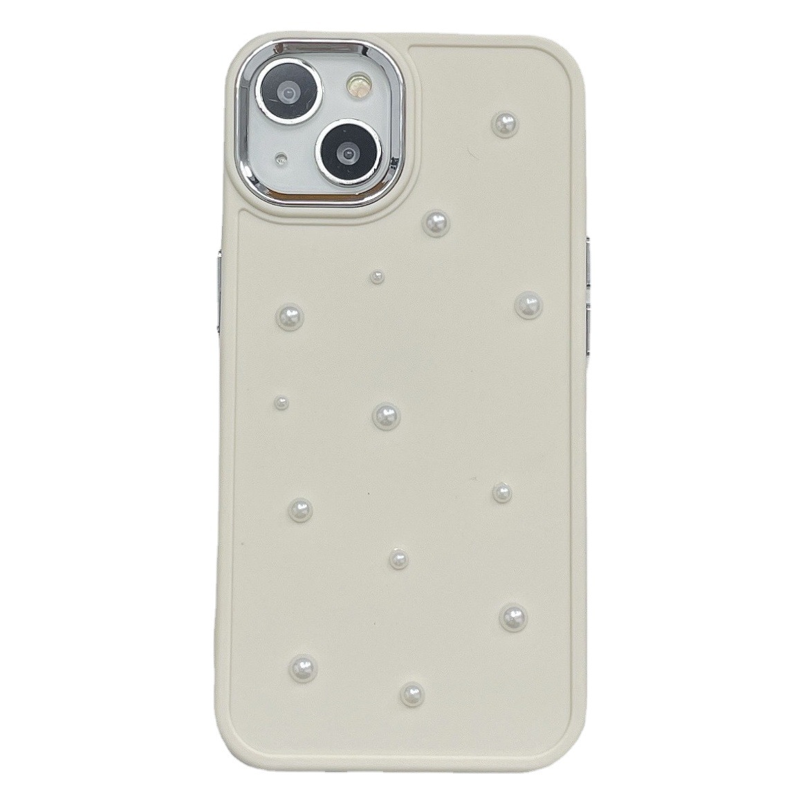 Para Apple 16PRO marco de fotos de metal pequeña perla carcasa del teléfono iPhone7P/XR todo incluido funda protectora de color sólido